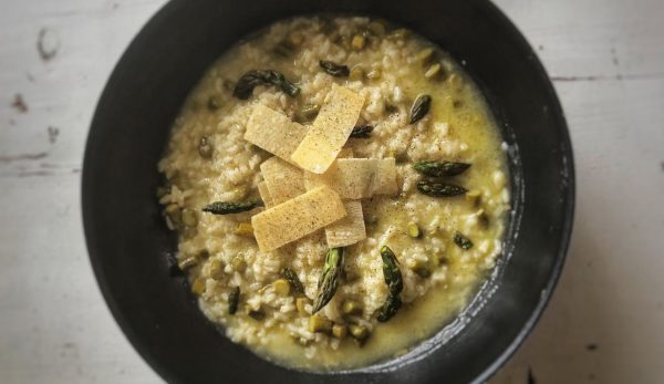 Ανοιξιάτικο Risotto με Σπαράγγια