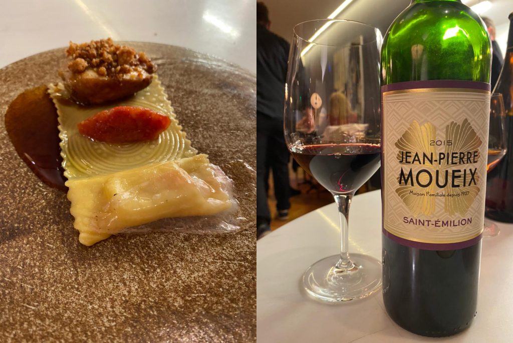 Η Φτερούγα Κόκορα του chef Αλέξανδρου Τσιοτίνη και κρασί Saint Emilion του Jean-Pierre Moueix