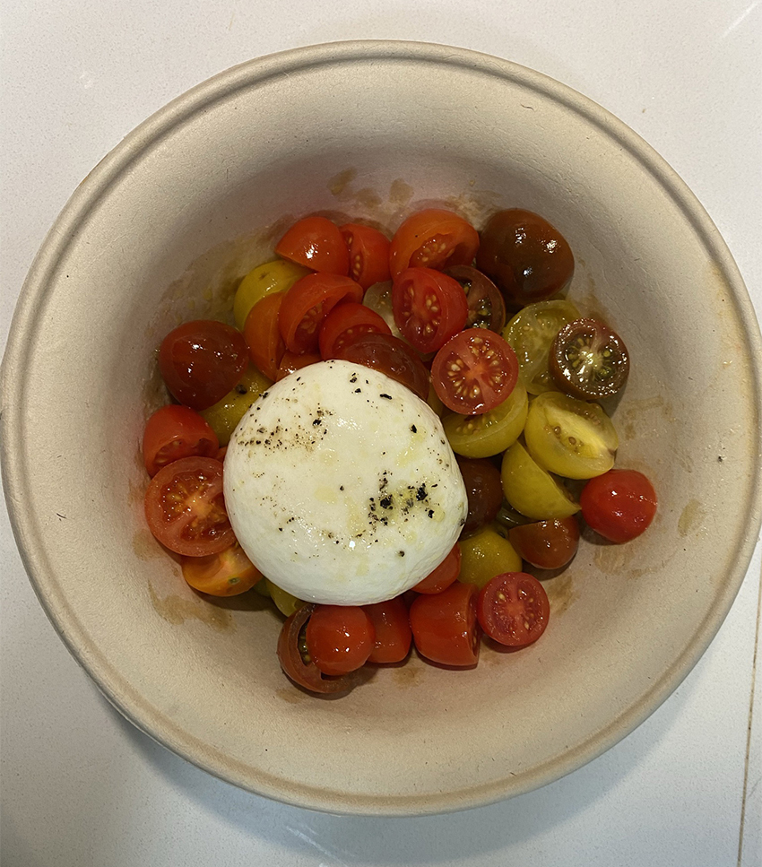 Ιταλικό εστιατόριο σαλάτα Burrata